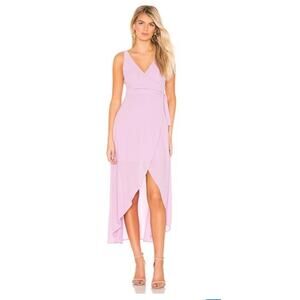 REVOLVE Line & Dot Rona Wrap Dress - Mauve - EUC - M